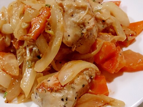 鶏肉と玉ねぎと人参の塩にんにく炒め レシピ 作り方 By Hideok8 楽天レシピ 鶏肉と玉ねぎと人参の塩にんにく炒め レシピ 作り方 By Hideok8 楽天レシピ
